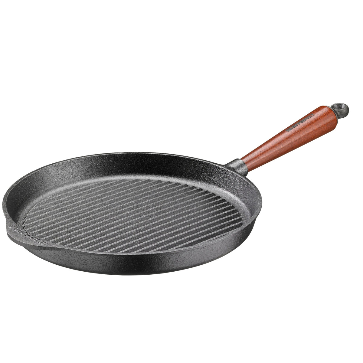 Skeppshult cast iron grill pan 28 cm with a wooden handle