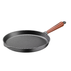 Skeppshult cast iron grill pan 28 cm with a wooden handle
